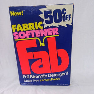 Vintage Fab Laundry Detergent Powder 5 Lb 4 Oz NIB